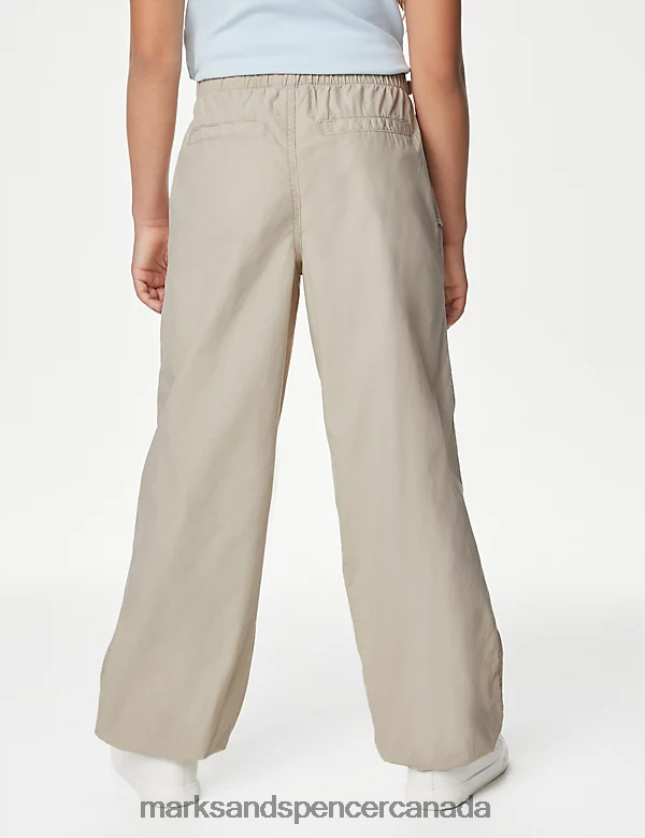 Marks and Spencer sale - Clothing 20VTD9202 Neutral Kids Marks & Spencer Pure Cotton Parachute Trousers