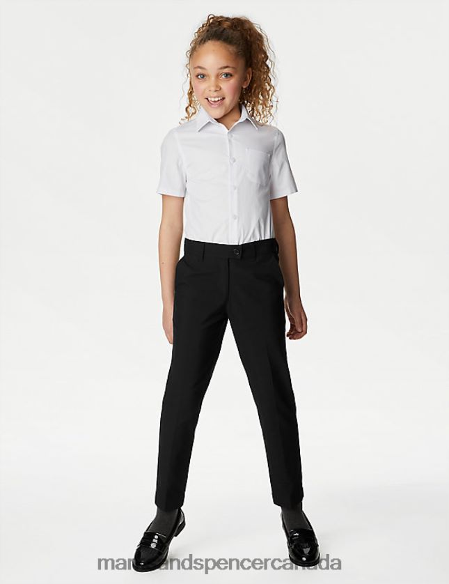 Clothing 20VTD9249 Black Kids Marks & Spencer 2pk Skinny Leg School Trousers - Marks and Spencer online