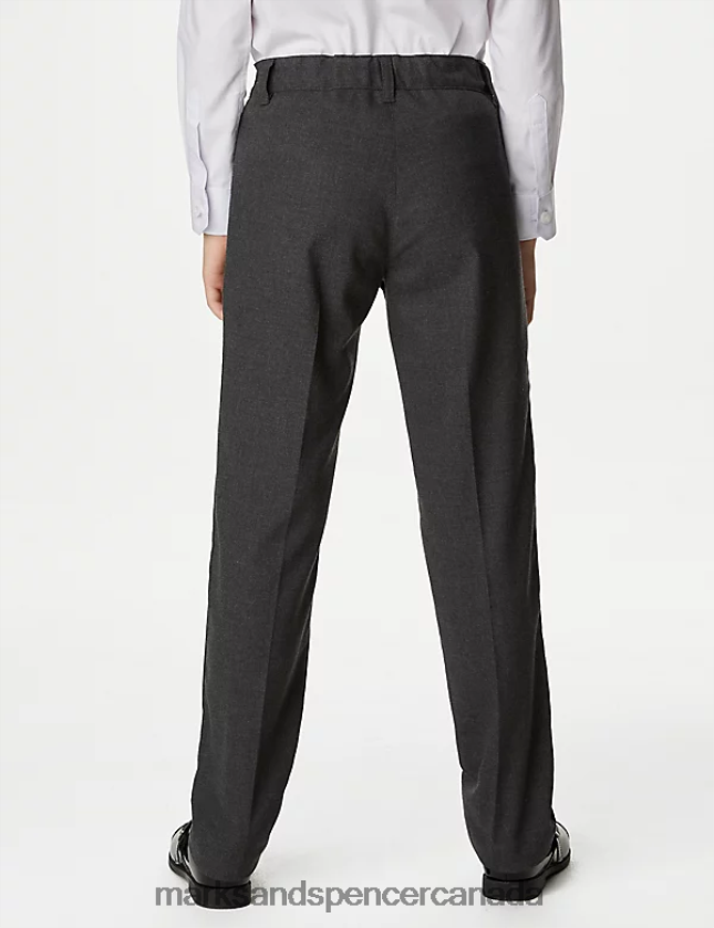 Clothing 20VTD9919 Grey Kids Marks & Spencer Slim Leg Additional Length School Trousers - Marks and Spencer Canada locations