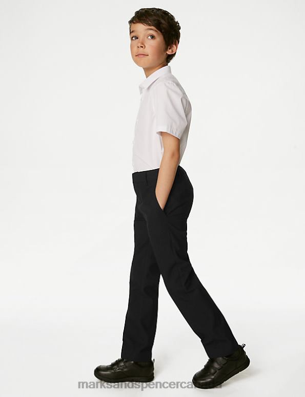 Marks and Spencer sale - Kids Black Clothing Marks & Spencer 2pk Skinny Leg School Trousers 20VTD7840