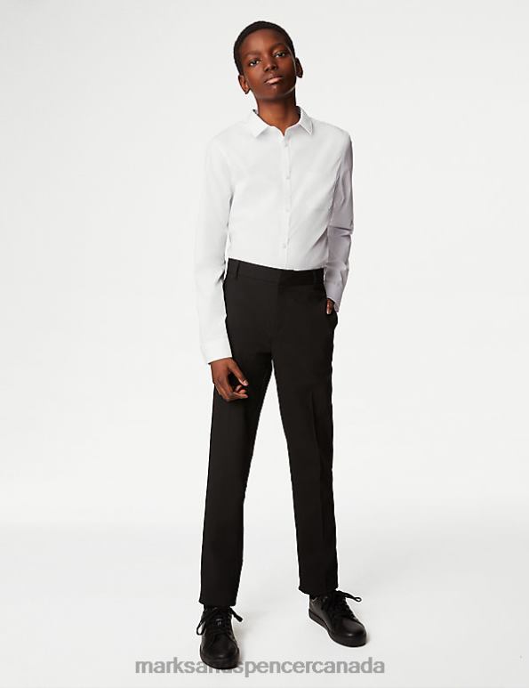 Kids Black Clothing Marks & Spencer 2pk Super Skinny Leg School Trousers 20VTD7924 - Marks and Spencer Canada locations
