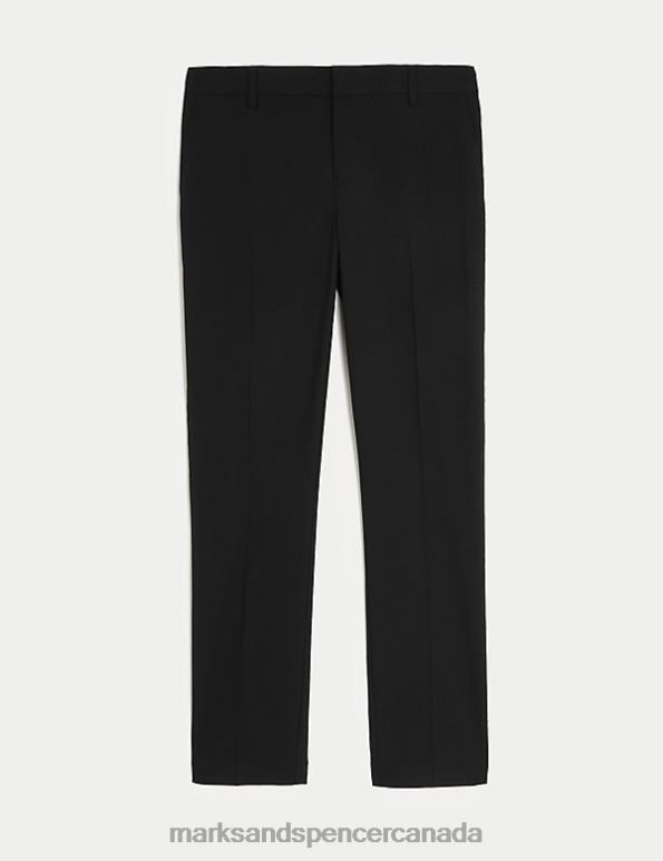 Kids Black Clothing Marks & Spencer Skinny Leg Slim Waist School Trousers 20VTD8290 - Marks and Spencer outlet