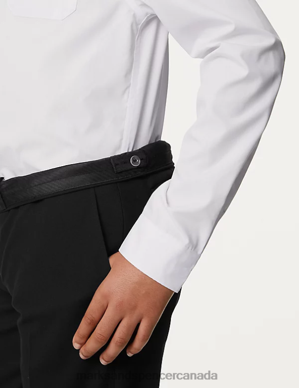 Kids Black Clothing Marks & Spencer Slim Leg Slim Waist School Trousers 20VTD8607 - Marks and Spencer online