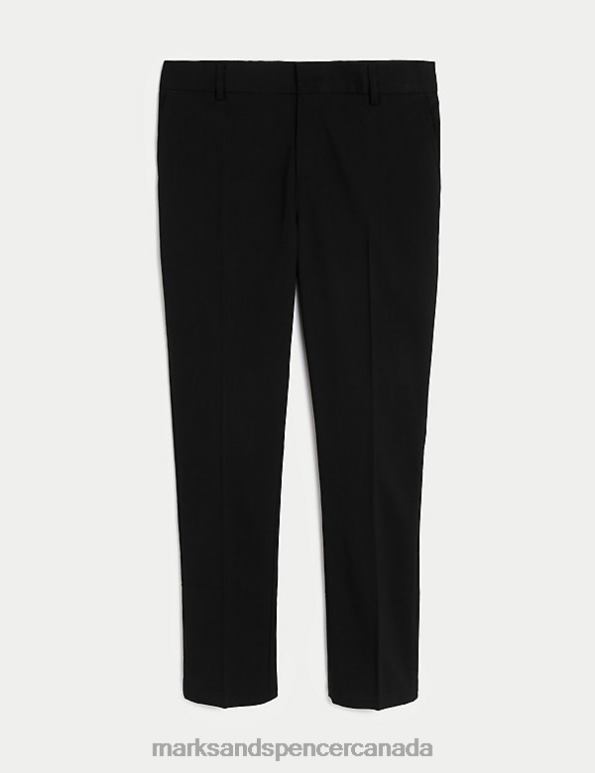 Kids Black Clothing Marks & Spencer Super Skinny Longer Length School Trousers 20VTD8329 - Marks and Spencer outlet