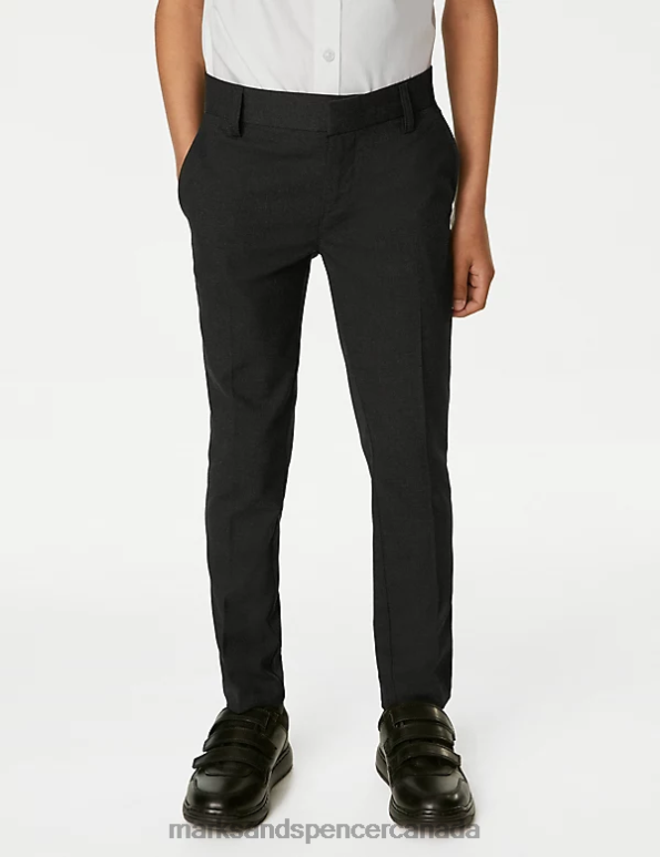 Kids Charcoal Clothing Marks & Spencer Super Skinny Leg School Trousers 20VTD8403 - Marks and Spencer online