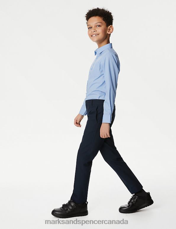 Kids Navy Clothing Marks & Spencer 2pk Skinny Leg School Trousers 20VTD8086 - Marks and Spencer online
