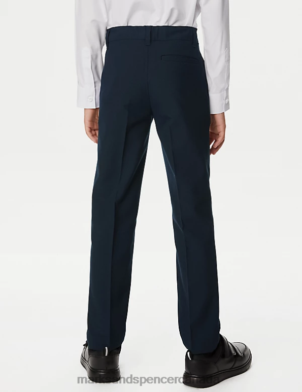 Kids Navy Clothing Marks & Spencer 2pk Slim Leg School Trousers 20VTD307 - Marks and Spencer Canada locations