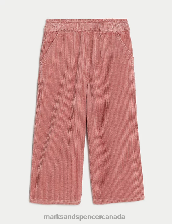 Kids Pink Clothing Marks & Spencer Pure Cotton Cord Trousers 20VTD8770 - Marks and Spencer Canada locations