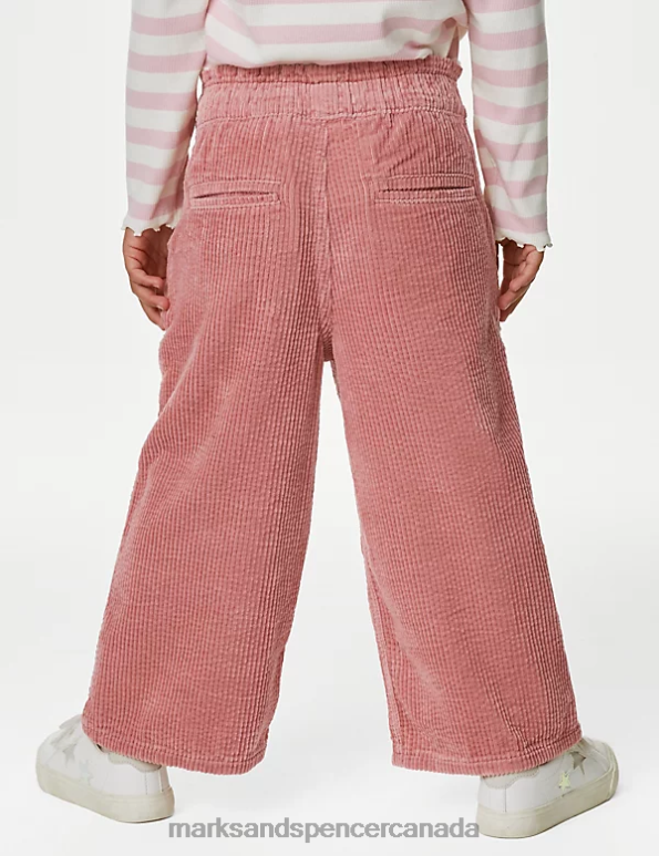 Kids Pink Clothing Marks & Spencer Pure Cotton Cord Trousers 20VTD8770 - Marks and Spencer Canada locations