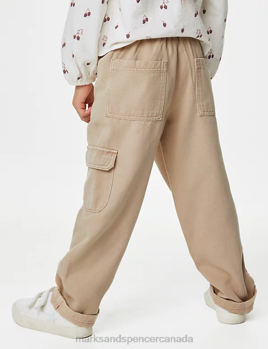 Marks and Spencer near me - Marks & Spencer Kids Cotton Rich Cargo Trousers Clothing Neutral 20VTD9127