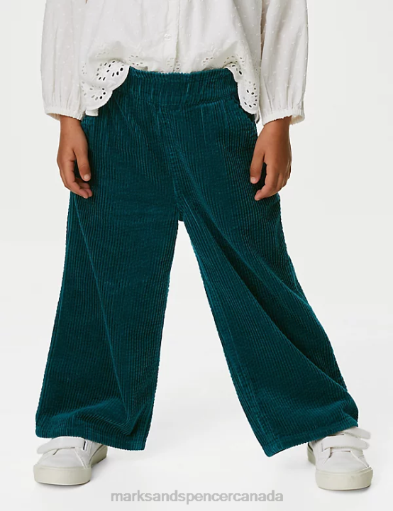 Marks and Spencer near me - Marks & Spencer Kids Pure Cotton Cord Trousers Clothing Green 20VTD9024
