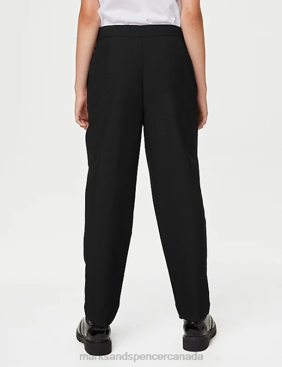 Marks & Spencer Kids Tapered Leg School Trousers Clothing Black 20VTD9155 - Marks and Spencer outlet