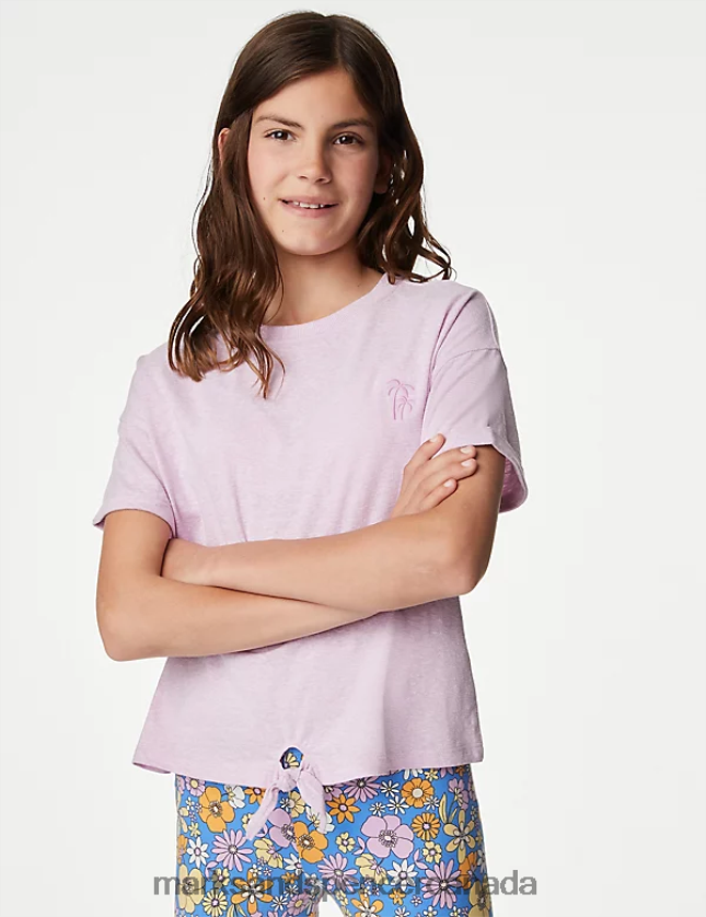 Marks and Spencer Canada - Clothing 20VTD9806 Pink Mix Kids Marks & Spencer 2pc Top & Bottom Outfit