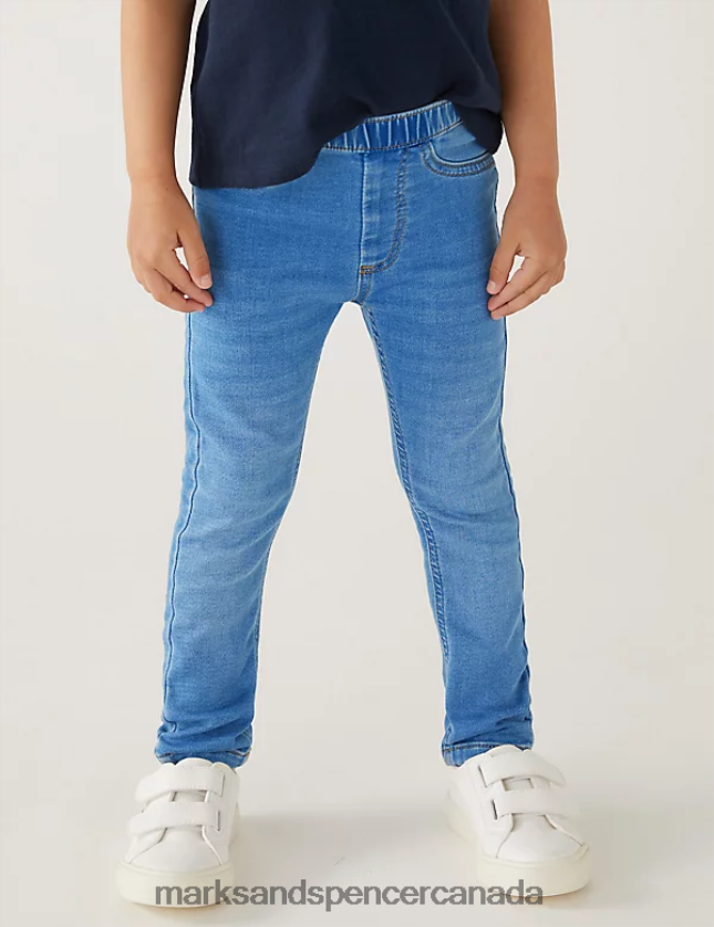 Marks and Spencer near me - Clothing 20VTD9541 Med Blue Denim Kids Marks & Spencer Denim Jeggings