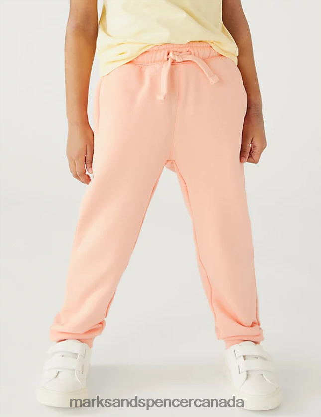 Clothing 20VTD9769 Coral Kids Marks & Spencer Cotton Rich Joggers - Marks and Spencer online