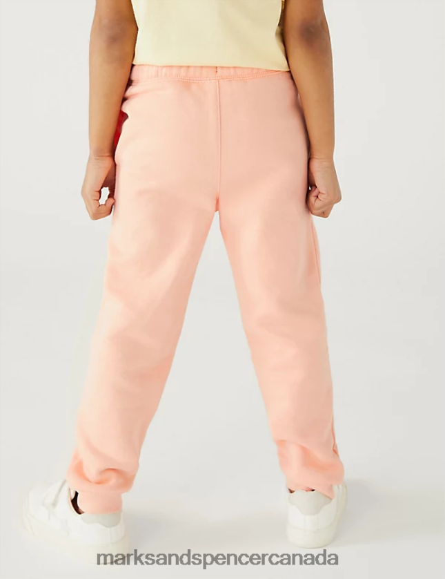 Clothing 20VTD9769 Coral Kids Marks & Spencer Cotton Rich Joggers - Marks and Spencer online
