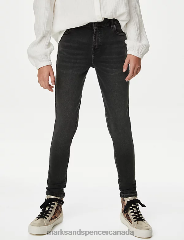 Kids Black Denim Clothing Marks & Spencer Skinny Denim Jeans 20VTD8816 - Marks and Spencer online