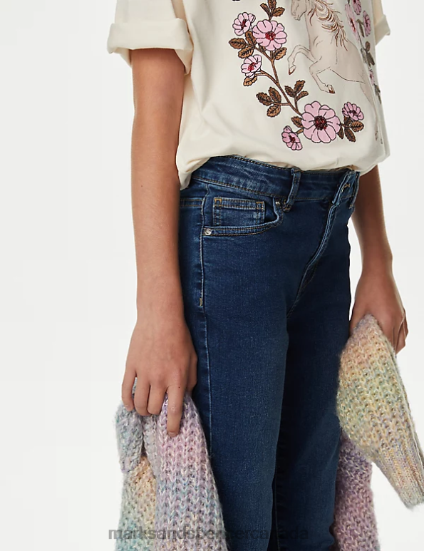 Marks and Spencer sale - Kids Blue Denim Clothing Marks & Spencer Skinny Denim Jeans 20VTD8842