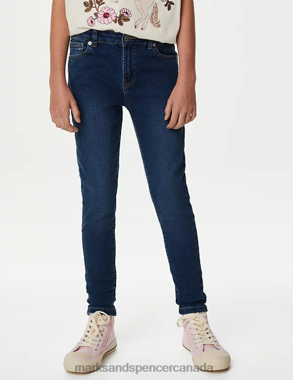 Marks and Spencer sale - Kids Blue Denim Clothing Marks & Spencer Skinny Denim Jeans 20VTD8842