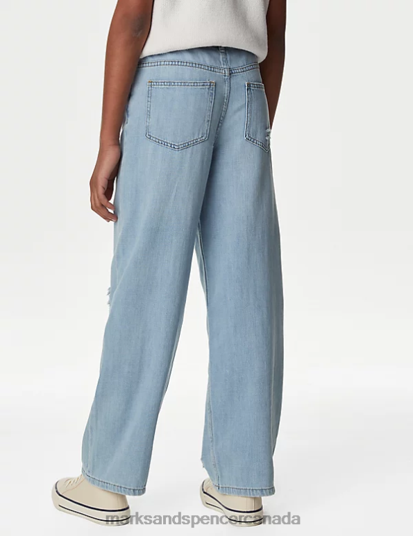 Marks and Spencer sale - Kids Light Denim Clothing Marks & Spencer Relaxed Denim Jeans 20VTD8813