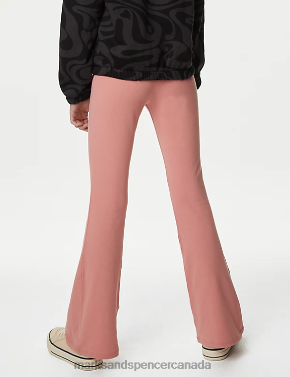 Marks and Spencer Canada - Kids Multi Clothing Marks & Spencer 3pk Cotton Rich Flared Leggings 20VTD8961