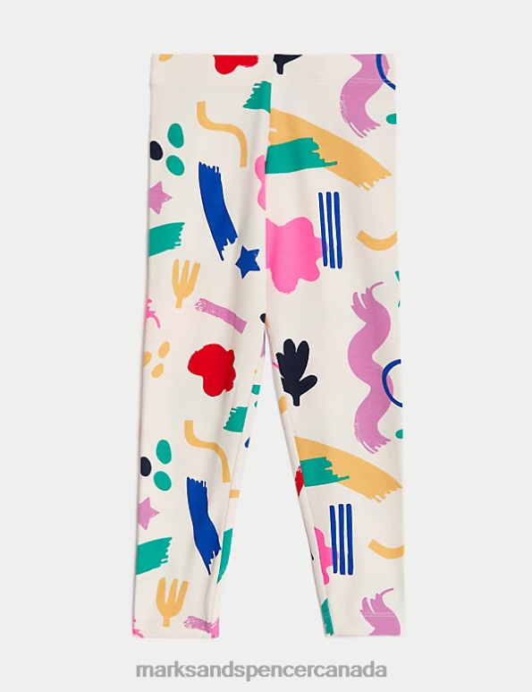Marks and Spencer near me - Kids Multi Clothing Marks & Spencer Cotton Rich Patterned Leggings 20VTD8841