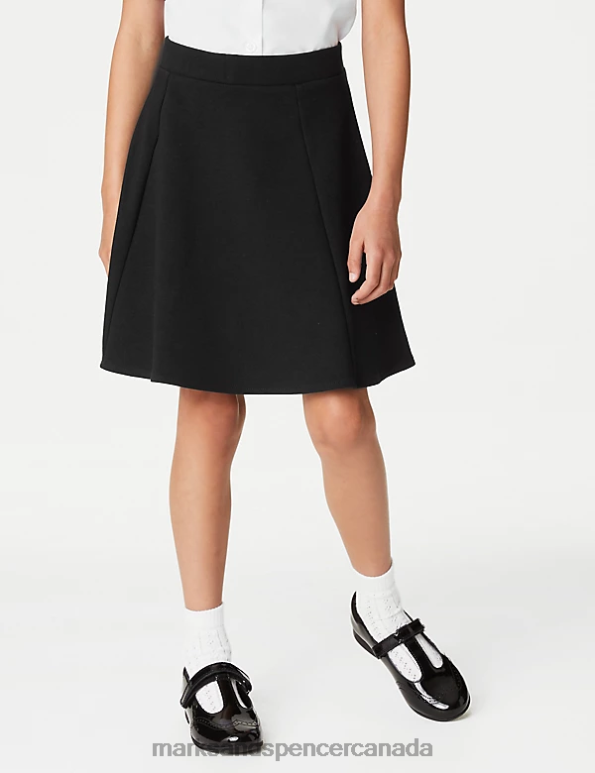 Kids Black School Uniform Marks & Spencer 2pk Jersey Skater School Skirts 20VTD8814 - Marks and Spencer Canada locations