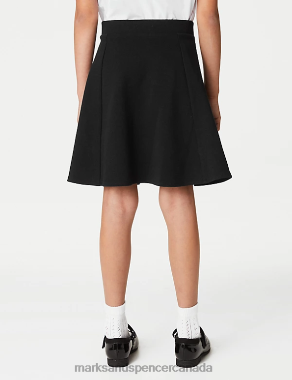 Kids Black School Uniform Marks & Spencer 2pk Jersey Skater School Skirts 20VTD8814 - Marks and Spencer Canada locations