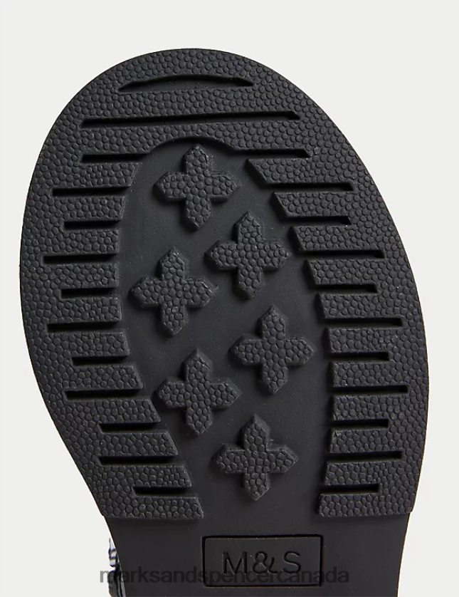 Marks and Spencer near me - Footwear 20VTD9180 Black Kids Marks & Spencer Patent Freshfeet Ankle Boots