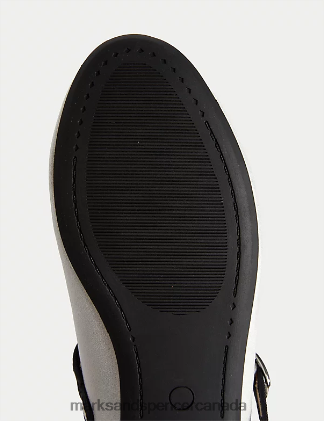 Footwear 20VTD9191 Silver Mix Kids Marks & Spencer Mary Jane Shoes - Marks and Spencer Canada locations