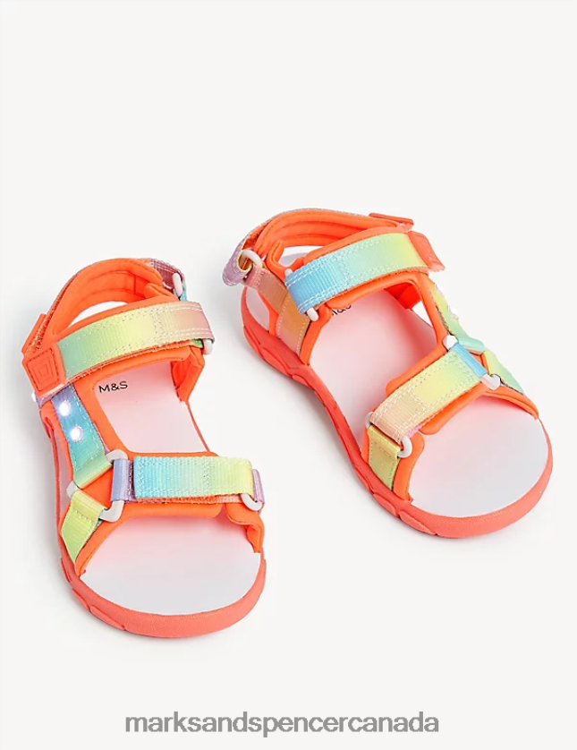 Marks and Spencer near me - Footwear 20VTD9212 Multi Kids Marks & Spencer Riptape Light Up Trekkers