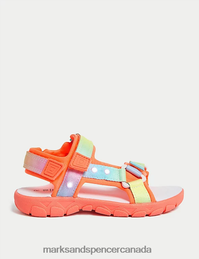 Marks and Spencer near me - Footwear 20VTD9212 Multi Kids Marks & Spencer Riptape Light Up Trekkers