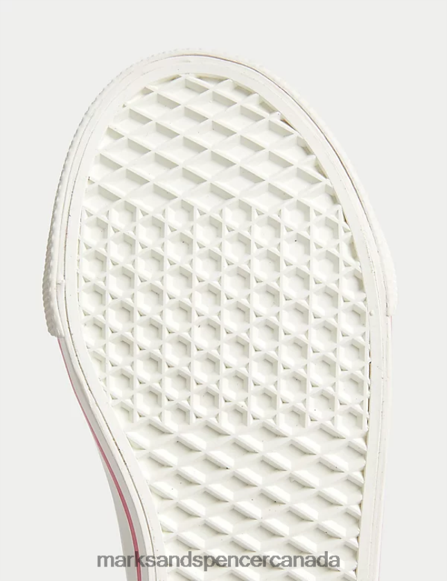 Footwear 20VTD9227 Navy Kids Marks & Spencer Freshfeet Unicorn High Top Trainers - Marks and Spencer online