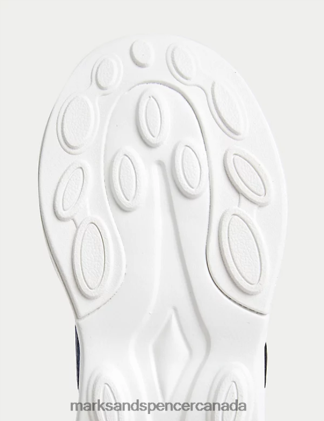 Marks and Spencer near me - Footwear 20VTD9406 Navy Mix Kids Marks & Spencer Freshfeet Sport Riptape Trainers