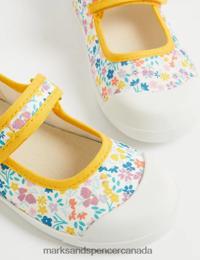 Footwear 20VTD9448 Multi Kids Marks & Spencer Floral Mary Jane Pumps - Marks and Spencer outlet