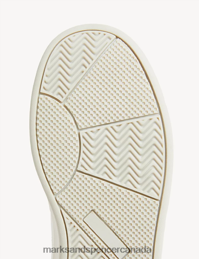 Marks and Spencer sale - Footwear 20VTD9620 White Mix Kids Marks & Spencer Freshfeet Riptape High Top Trainers