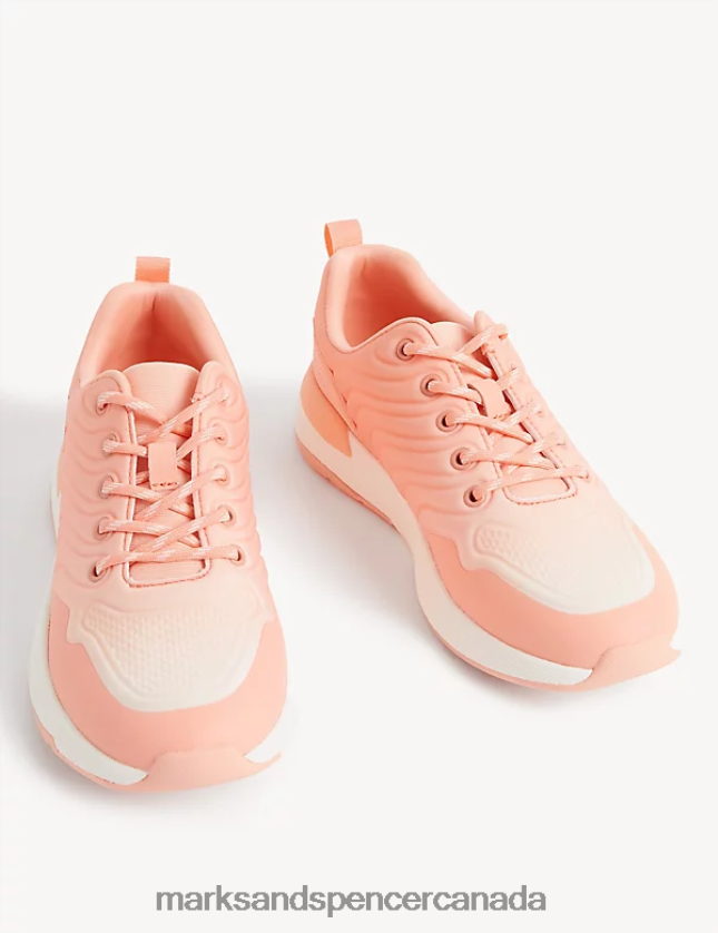 Marks and Spencer sale - Footwear 20VTD9673 Coral Kids Marks & Spencer Freshfeet Trainers