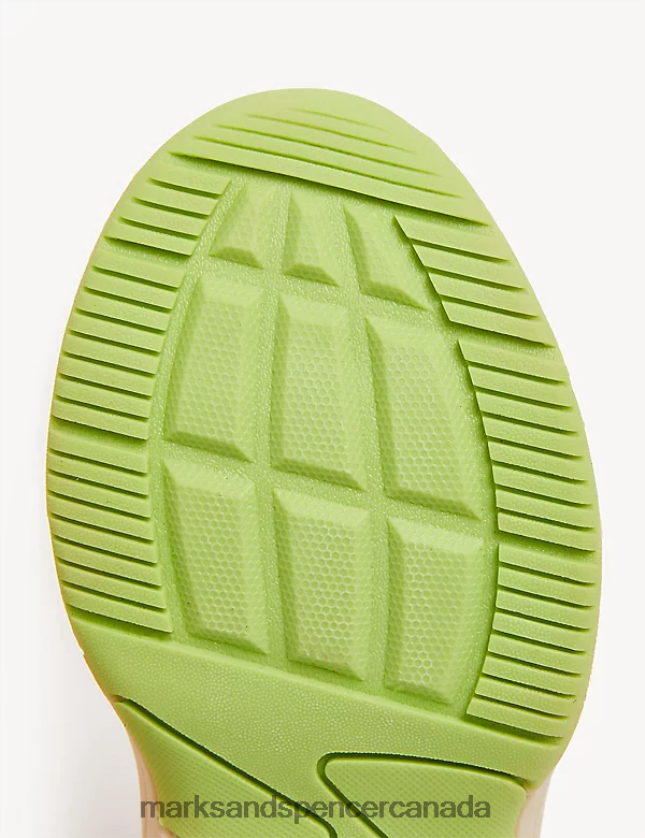 Footwear 20VTD9756 Multi Kids Marks & Spencer Freshfeet Colour Block Trainers - Marks and Spencer outlet