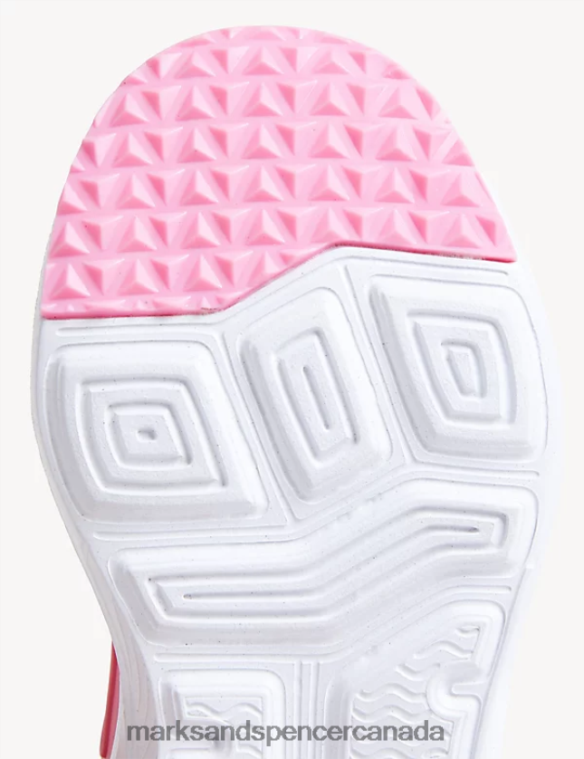 Footwear 20VTD9791 Pink Kids Marks & Spencer Freshfeet Riptape Sport Trainers - Marks and Spencer Canada locations