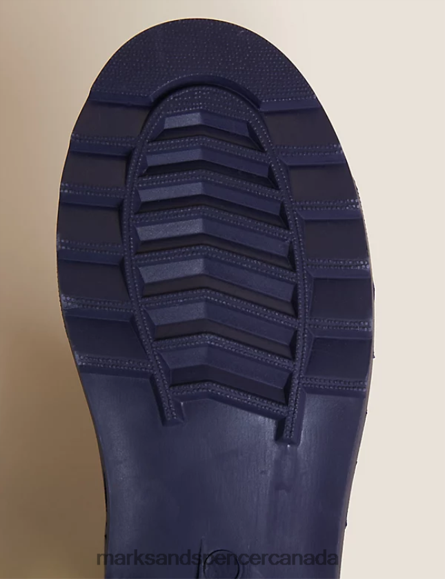 Footwear 20VTD9854 Navy Mix Kids Marks & Spencer Floral Wellies - Marks and Spencer Canada locations