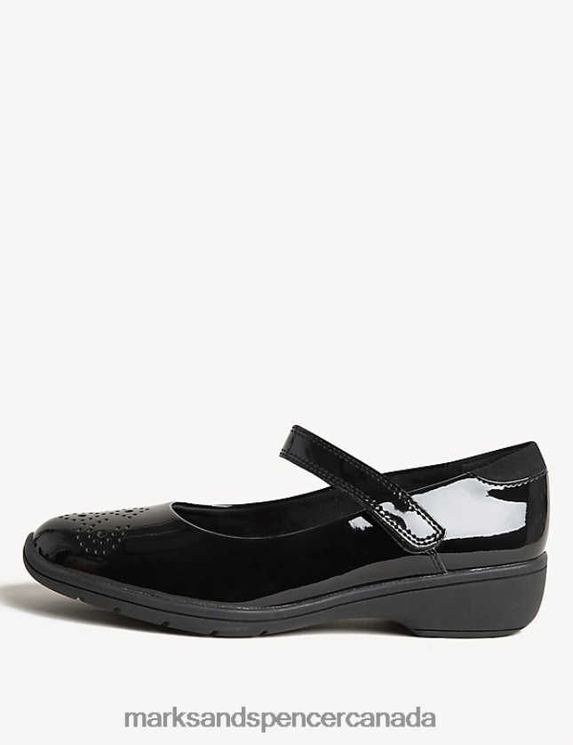 Footwear 20VTD9903 Black Kids Marks & Spencer Patent Leather School Shoes - Marks and Spencer online