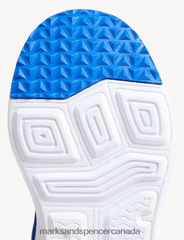 Marks and Spencer near me - Footwear 20VTD9960 Blue Kids Marks & Spencer Freshfeet Riptape Sport Trainers