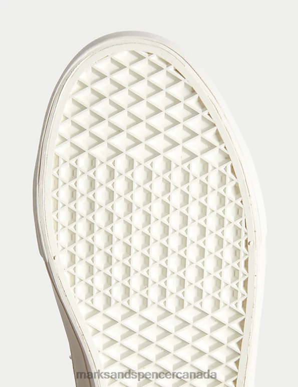 Marks and Spencer Canada - Kids Brown Mix Footwear Marks & Spencer Freshfeet High Top Trainers 20VTD8821