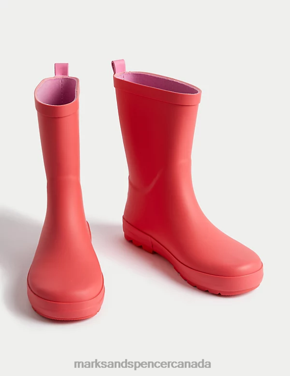 Marks and Spencer near me - Kids Coral Footwear Marks & Spencer Freshfeet Wellies 20VTD8924