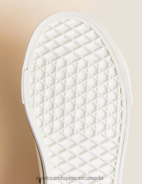 Marks and Spencer sale - Kids Navy Footwear Marks & Spencer Freshfeet Zip High Tops 20VTD8012