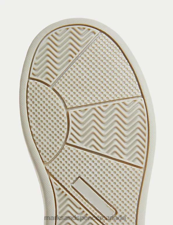 Kids White Footwear Marks & Spencer Freshfeet Riptape High Top Trainers 20VTD8047 - Marks and Spencer Canada locations