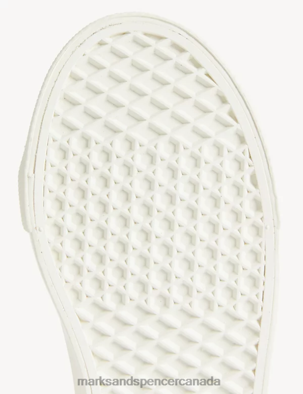 Kids White Mix Footwear Marks & Spencer FreshFeet Star Riptape Trainers 20VTD8016 - Marks and Spencer online