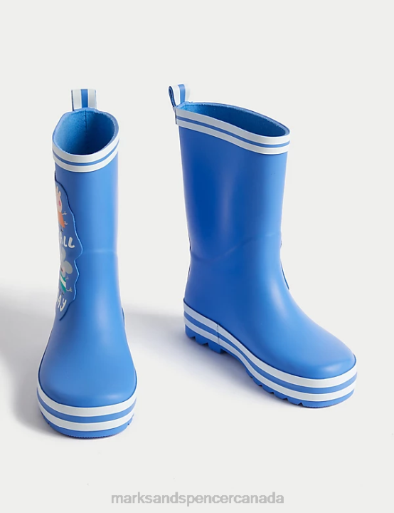Marks & Spencer Kids Freshfeet Peppa Pig Wellies Footwear Blue 20VTD9150 - Marks and Spencer Canada locations