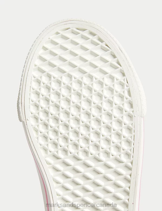 Marks & Spencer Kids Freshfeet Unicorn High Top Trainers Footwear Pink 20VTD9074 - Marks and Spencer online