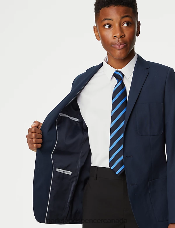 Kids Navy School Uniform Marks & Spencer Slim Fit School Blazer 20VTD8176 - Marks and Spencer online